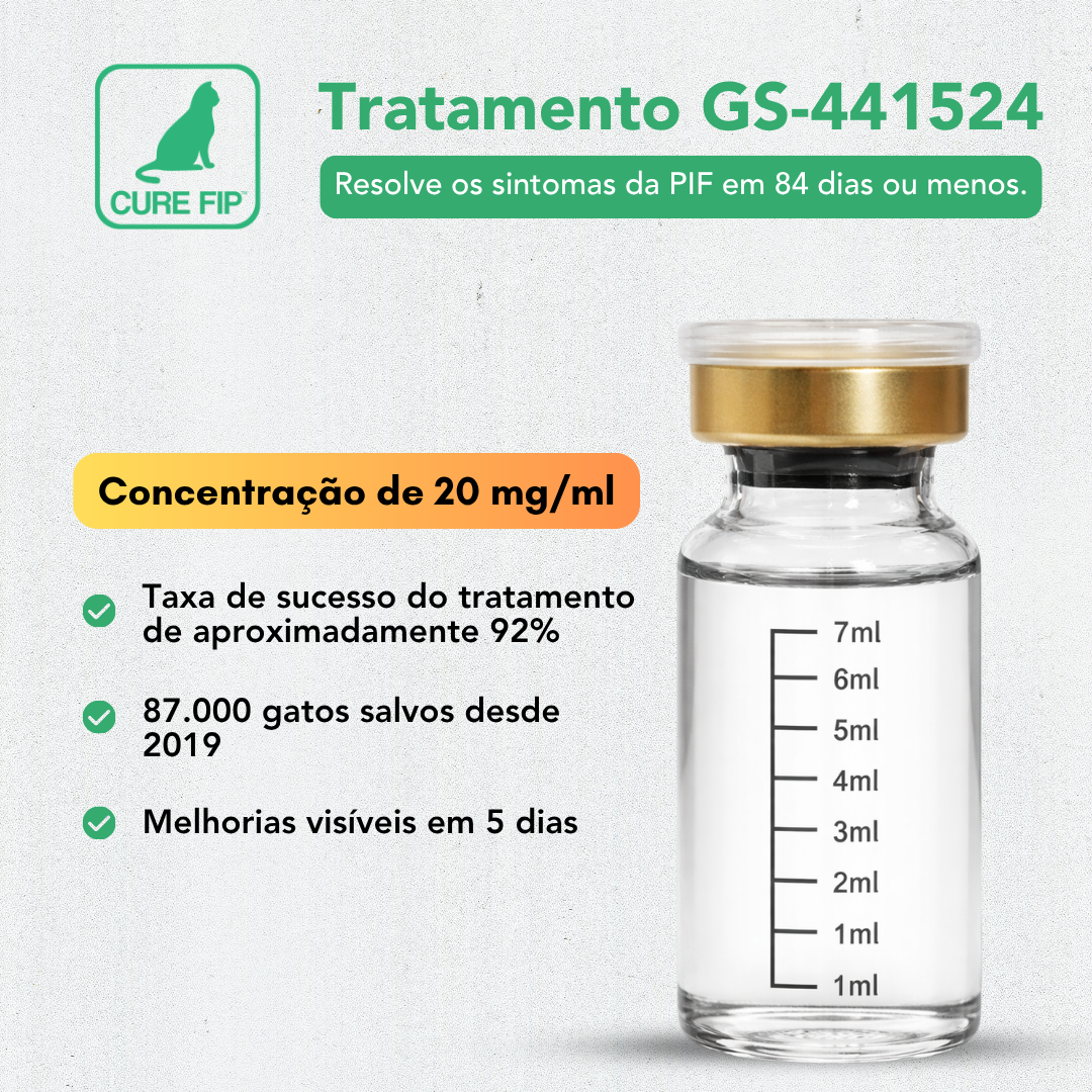 GS-441524 Injetável – Concentração 20mg/ml