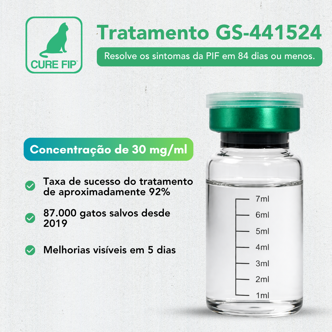 GS-441524 Injetável – Concentração 30mg/ml