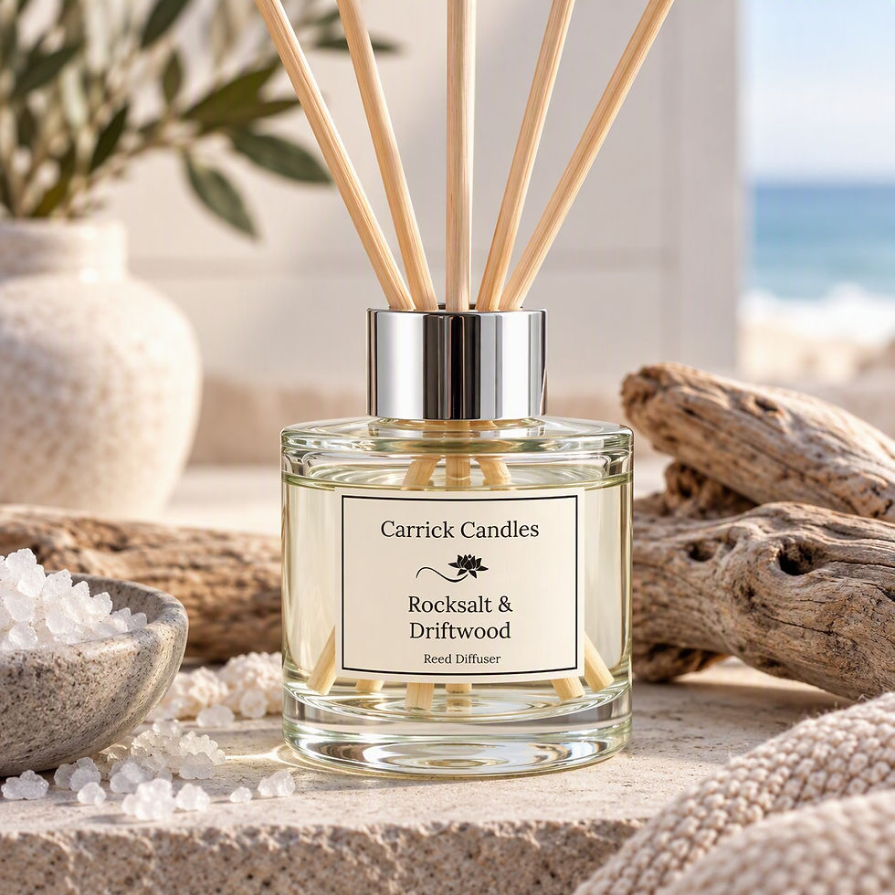 Rocksalt and Driftwood Reed Diffuser by Carrick Candles