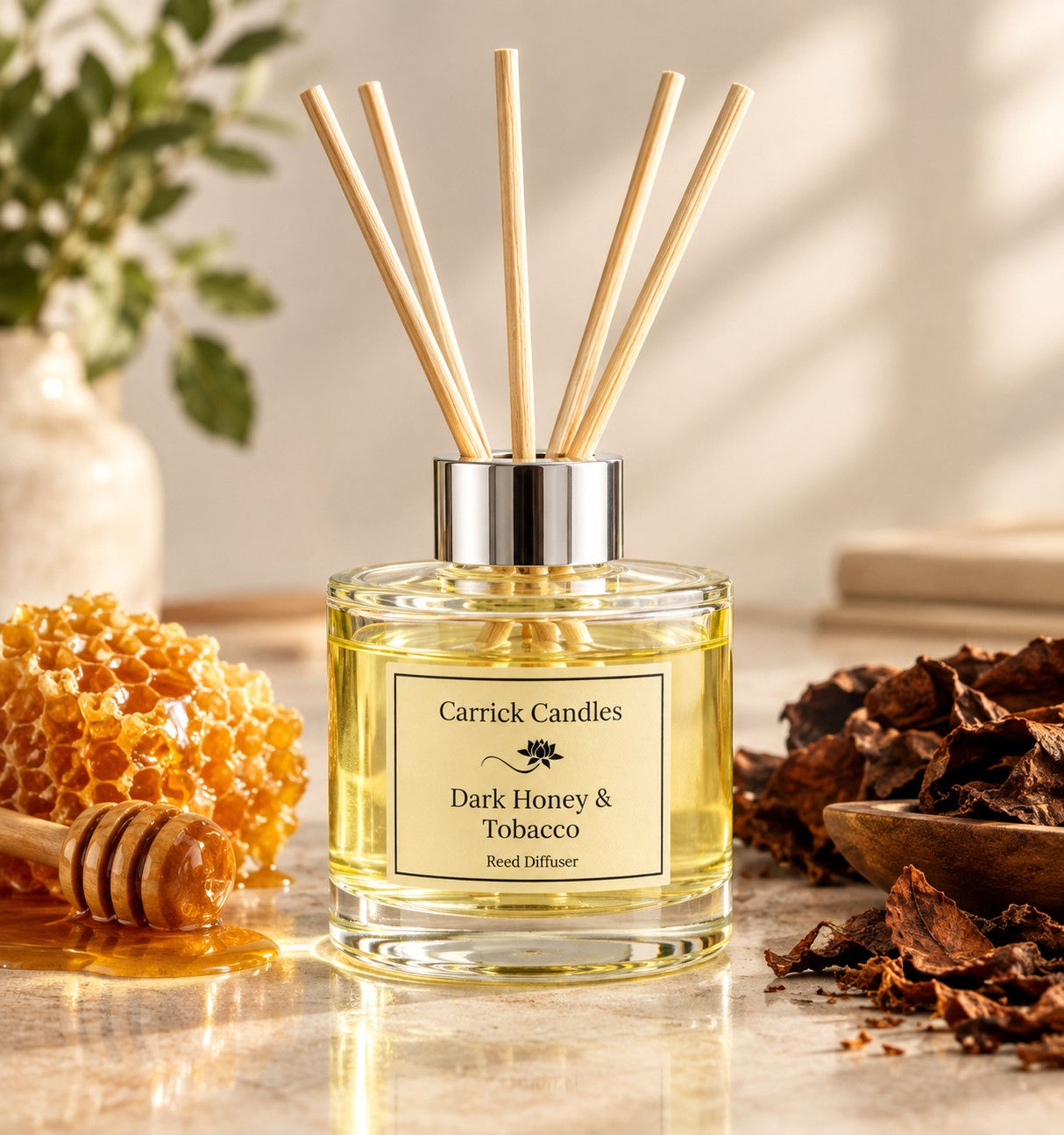 Dark Honey and Tobacco Reed Diffuser