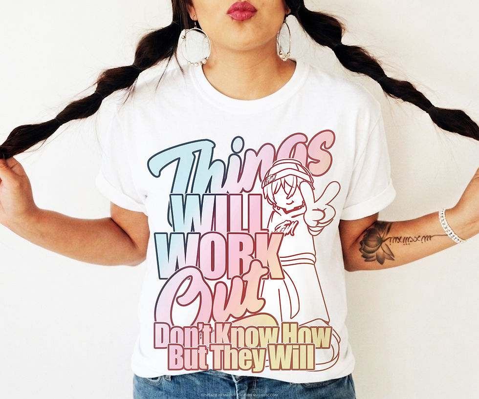 'Things Will Work Out' Pastel Mindful Self Care Tee