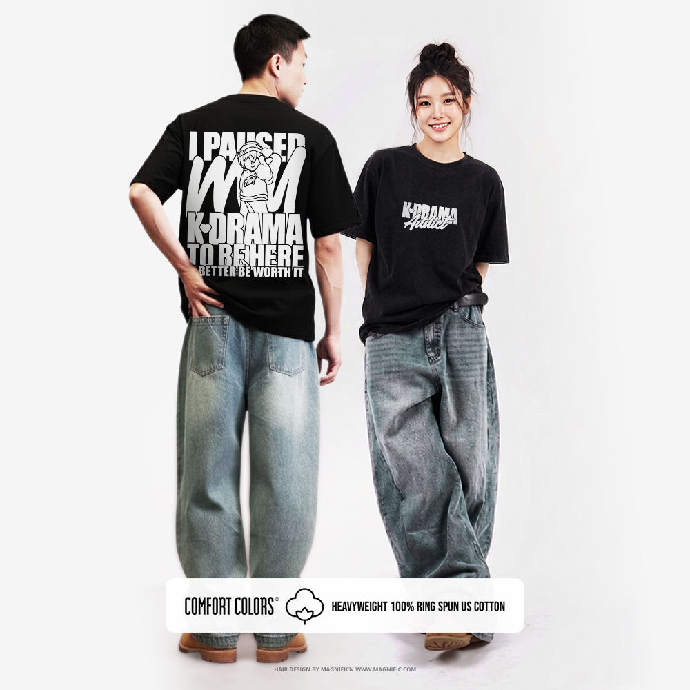 'I Paused My K-Drama to be here' K-Drama Fans Tee