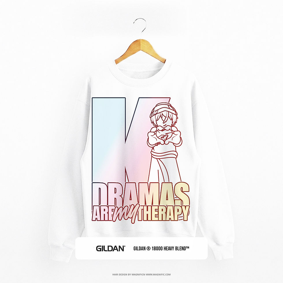 'KDramas Are My Therapy' Korean Dramas Fans Sweatshirt