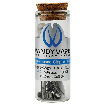 Vandy
Vape Pre-
Built Triple
Fused
Clapton
28G/38G
0.41ohm