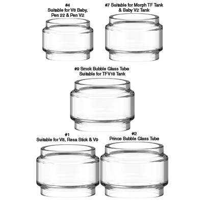 Smok
Bubble
Replacement
Glass