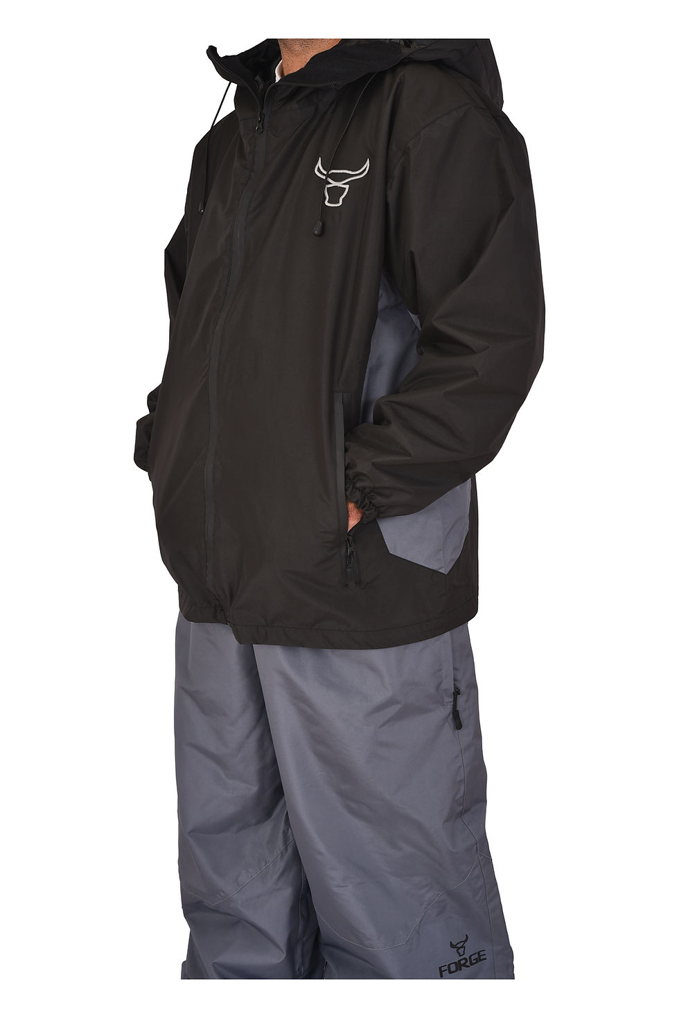 Thumbnail: Black and Gray Shell Jacket Pre-Order