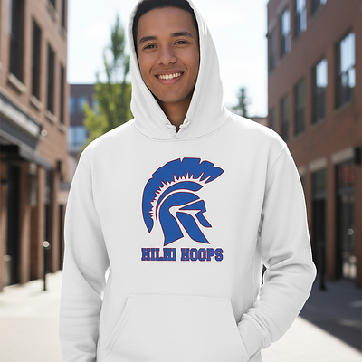 Blue Head β White Hoodie
