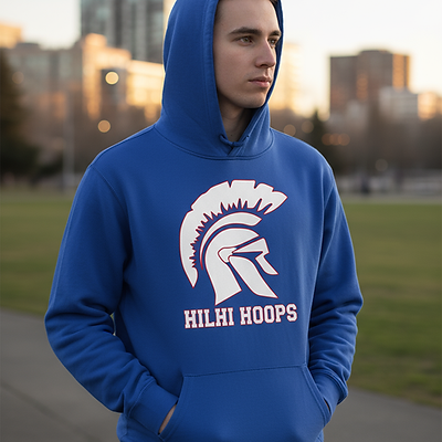 White Head β Royal Blue Hoodie