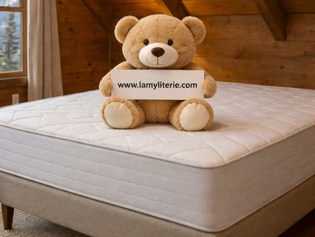 Matelas Tiferet LamyLiterie : ressorts ensachés & mémoire de forme, confort équilibré, soutien précis et fabrication française.
