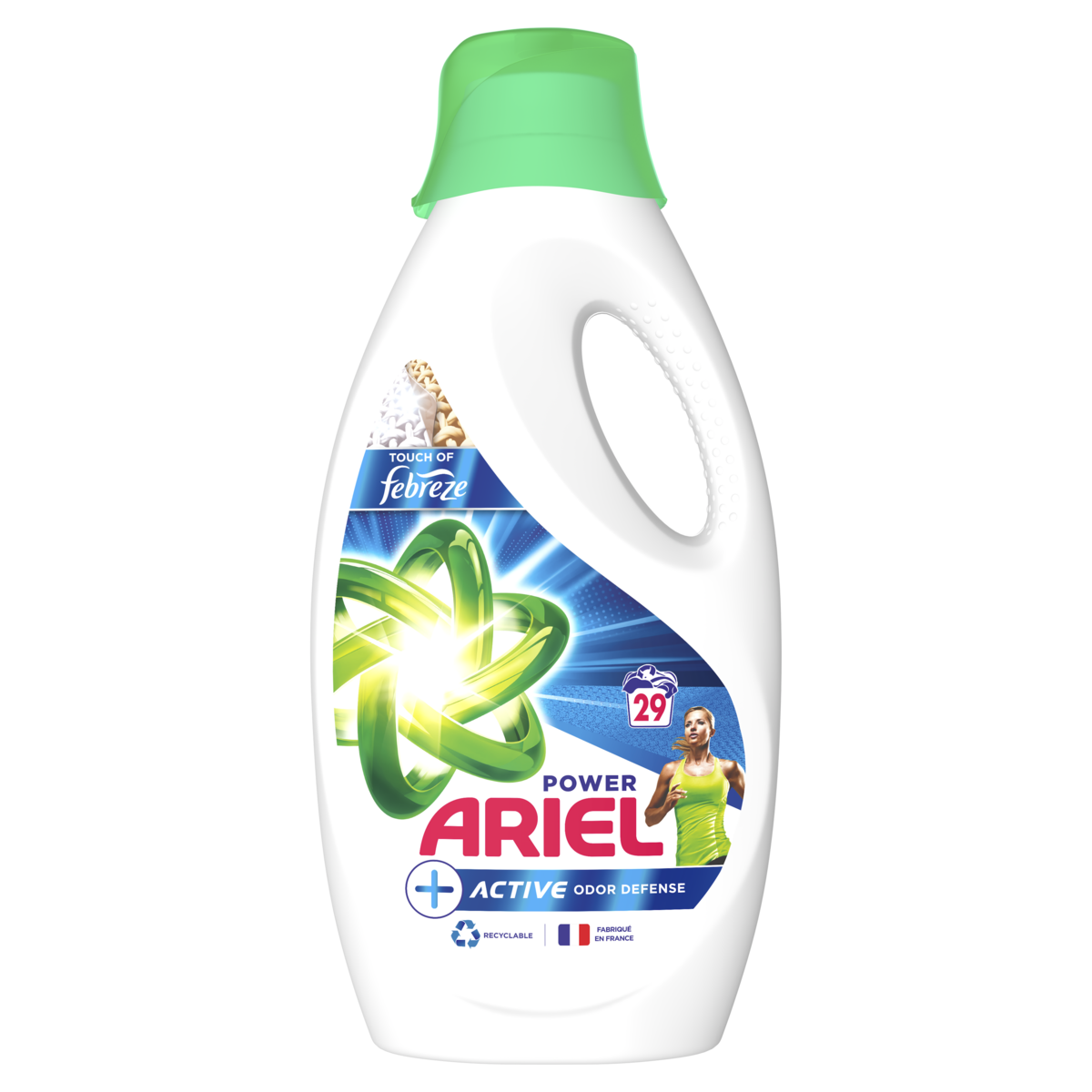 ARIEL - LESSIVE LIQUIDE ACTIVE ODOR DEFENSE Bidon de 1L450
