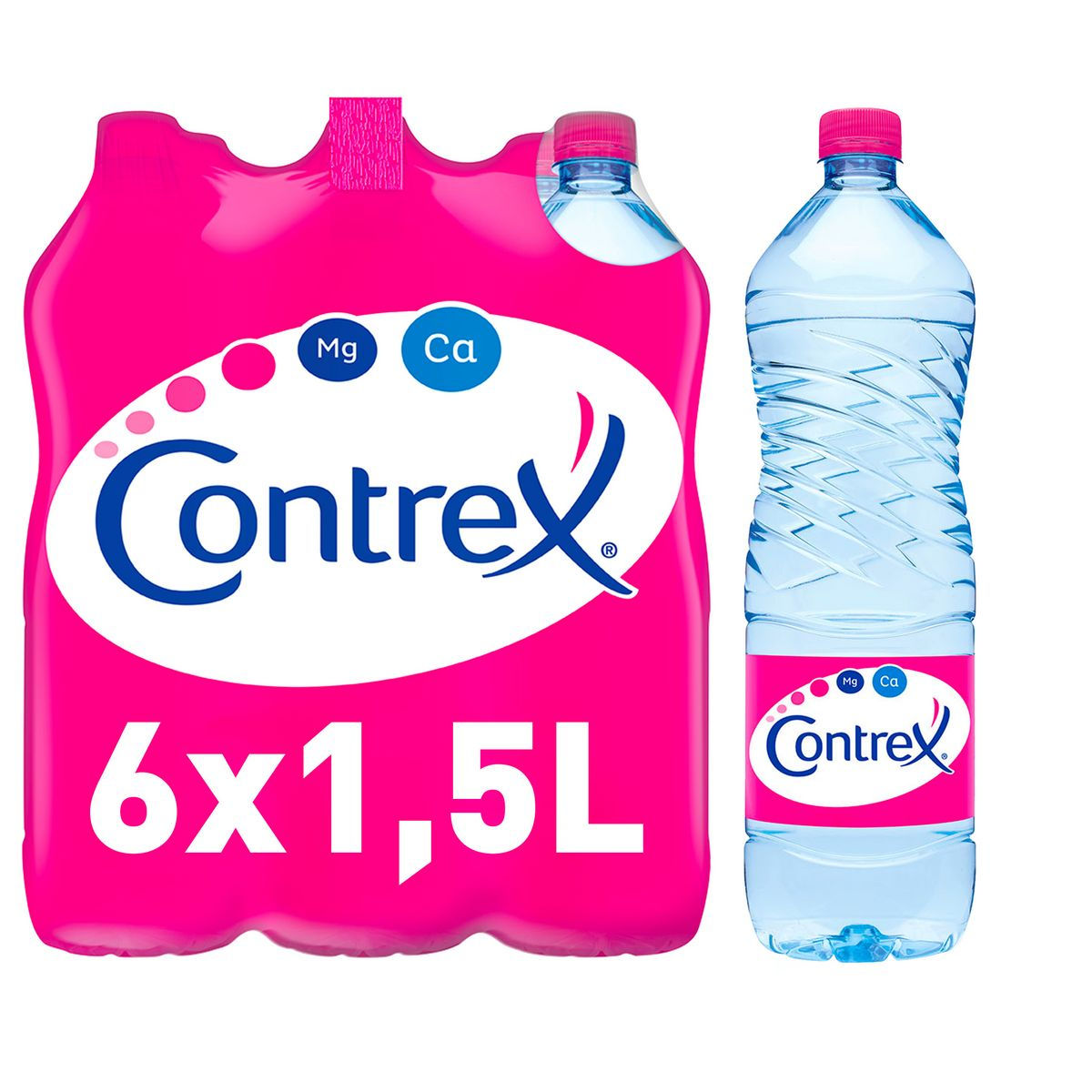 CONTREX- EAU MINÉRALE NATURELLE Le pack de 6 bouteilles de 1L