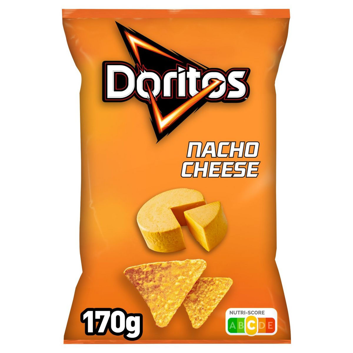 DORITOS - TORTILLA CHIPS DE MAÏS GOÛT NACHO CHEESE Paquet de 170g