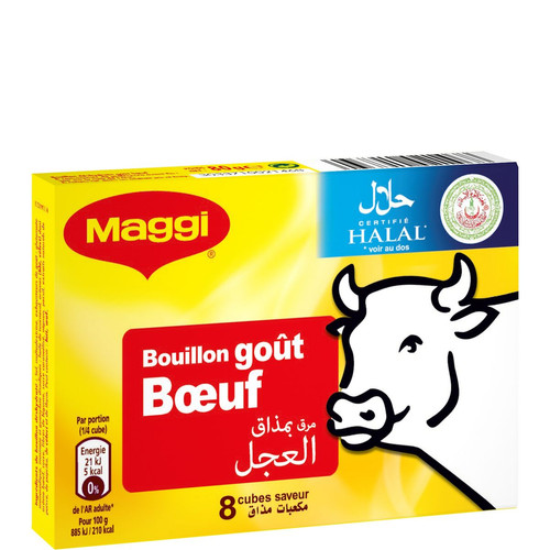 MAGGI BOUILLON DE BOEUF HALAL Paquet de 72g