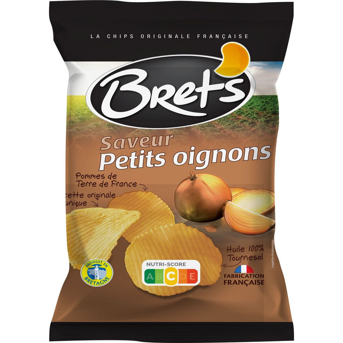BRET'S - CHIPS SAVEUR PETITS OIGNONS Paquet de 125g