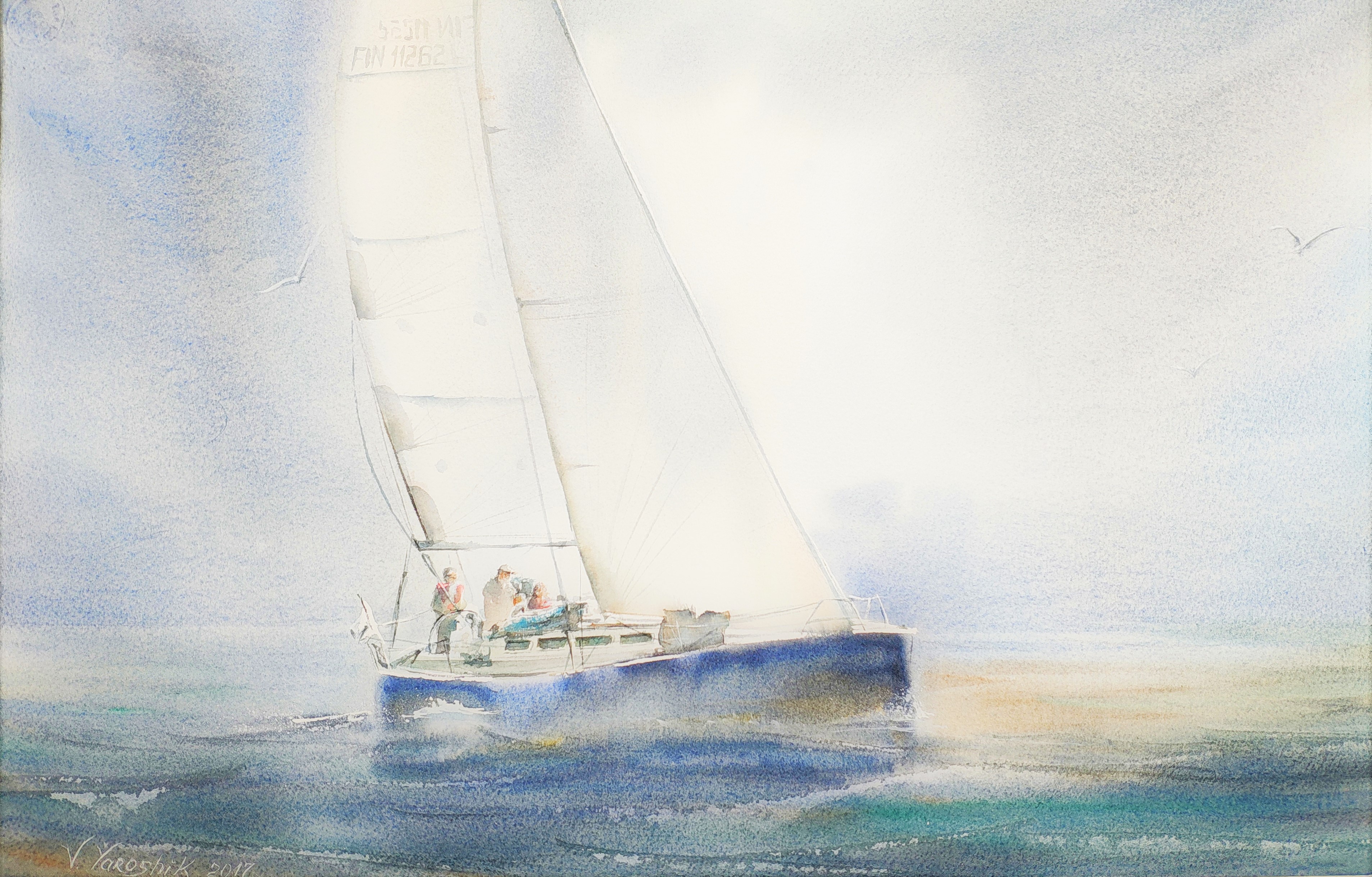 "Sailing in fog"