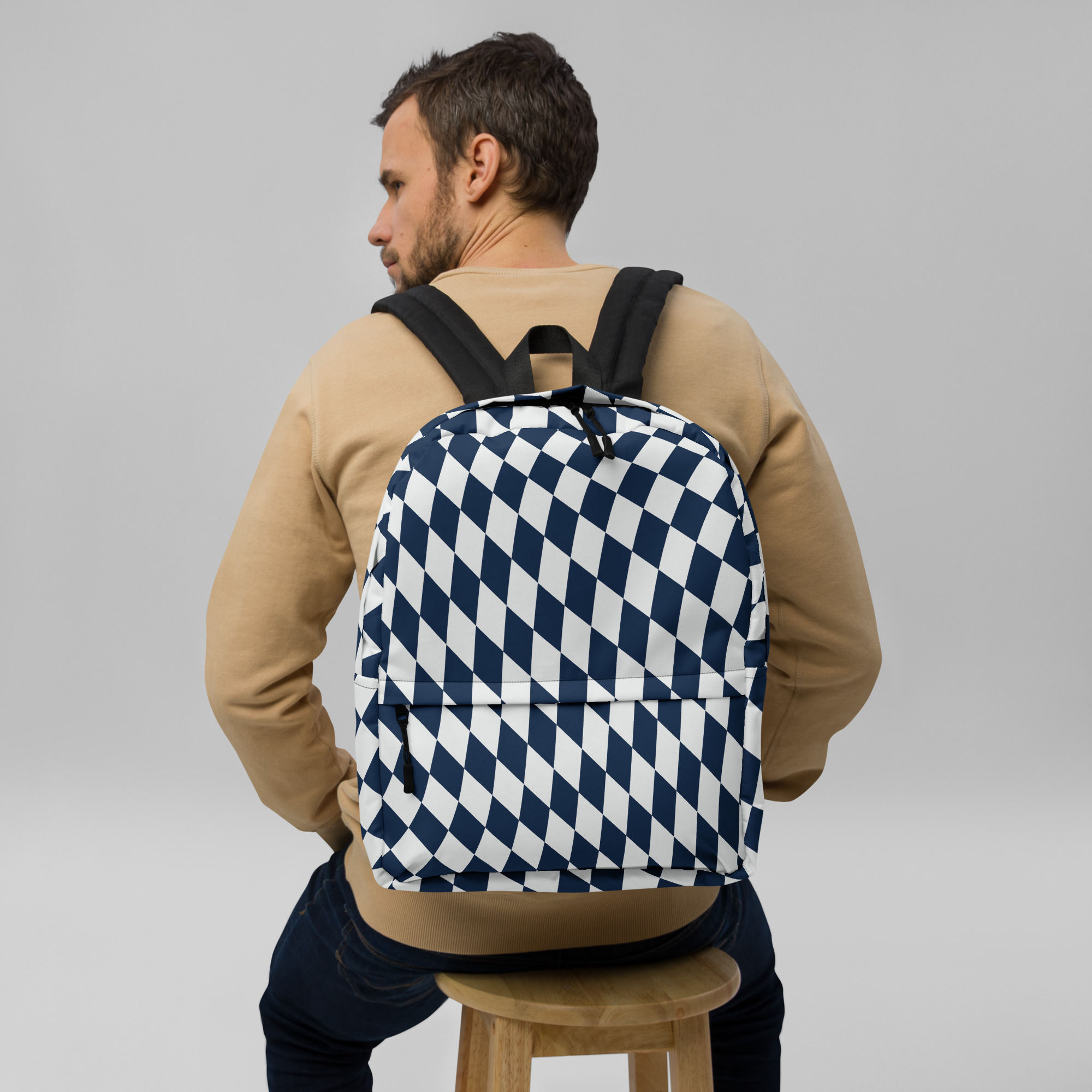 Checker warp Backpack