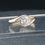 Thumbnail: 9ct Gold CZ Single Twist Solitaire Ring