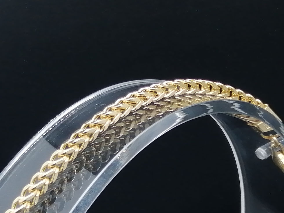 Thumbnail: 9ct Yellow Gold Franco Bracelet