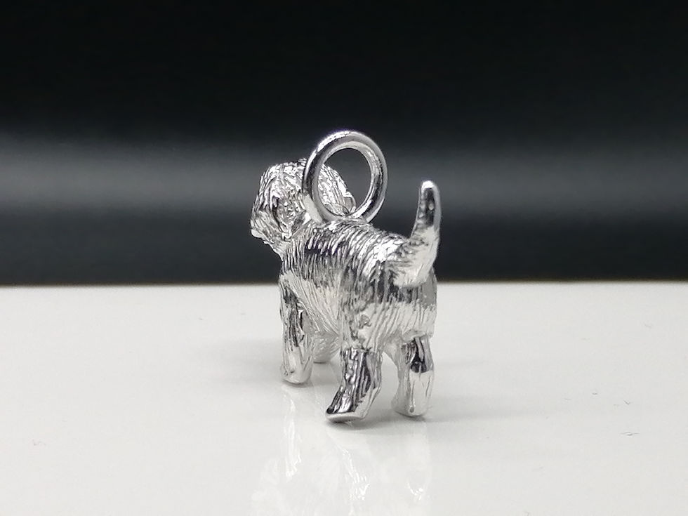 Thumbnail: 925 Silver Cockapoo Dog Charm