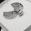 Thumbnail: 925 Silver CZ Angel Wings Pendant