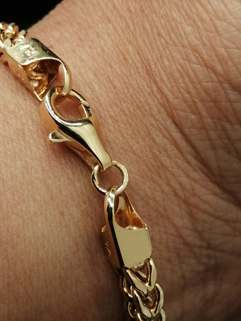 Thumbnail: 9ct Yellow Gold Franco Bracelet
