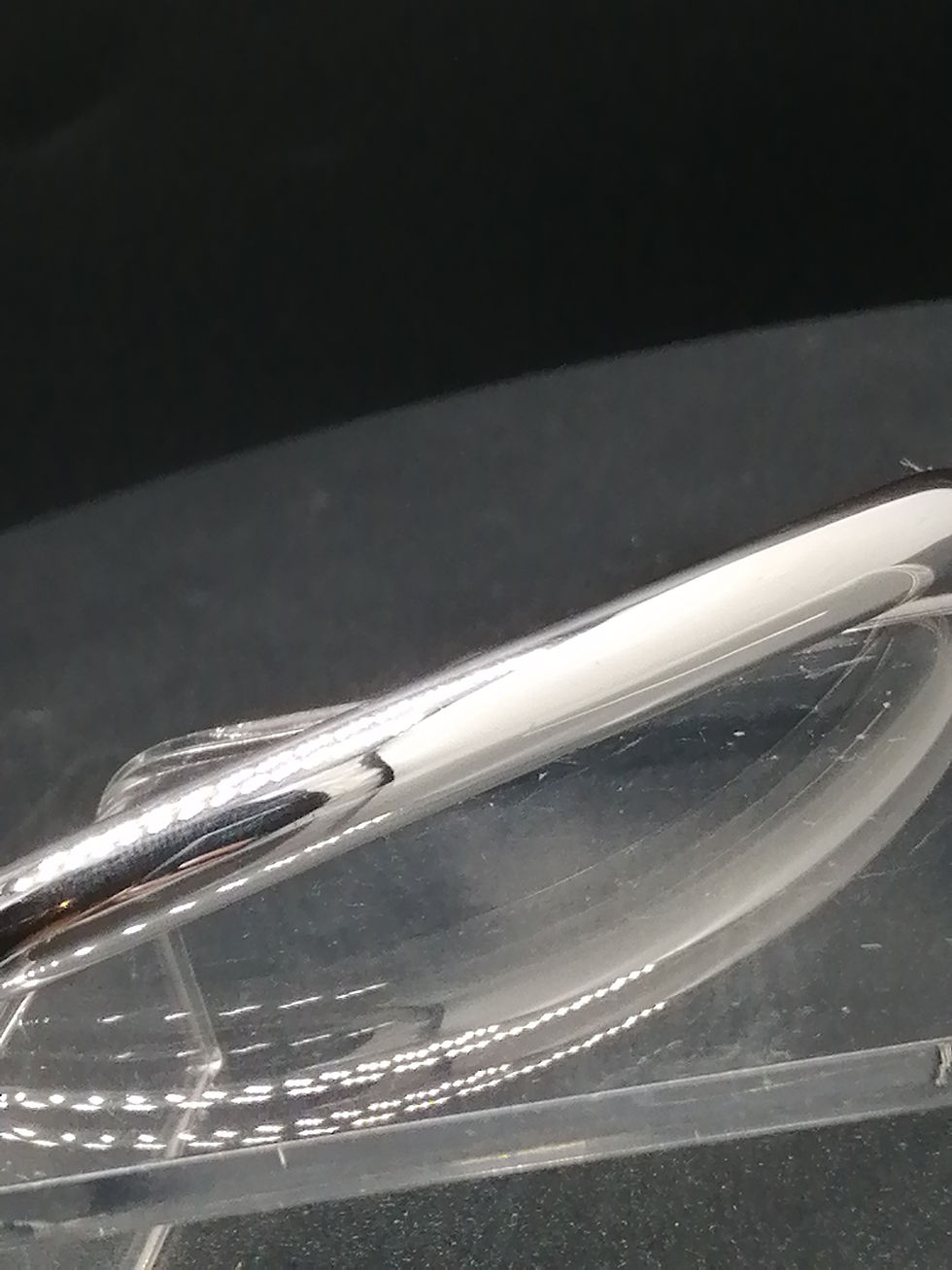 Thumbnail: 925 Silver HEAVY Tube Torque Bangle
