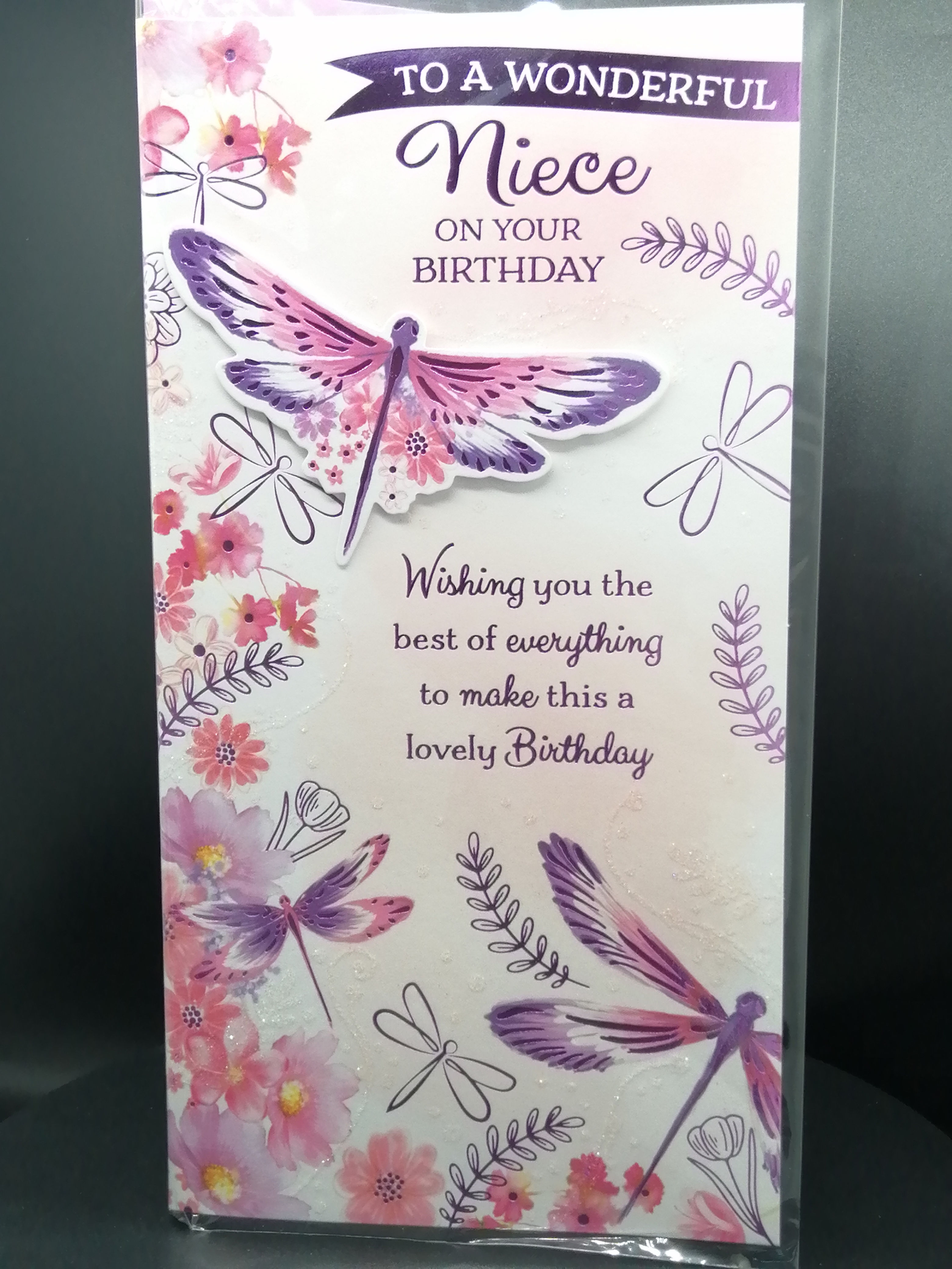 To A Wonderful Niece on Your Birthday Card