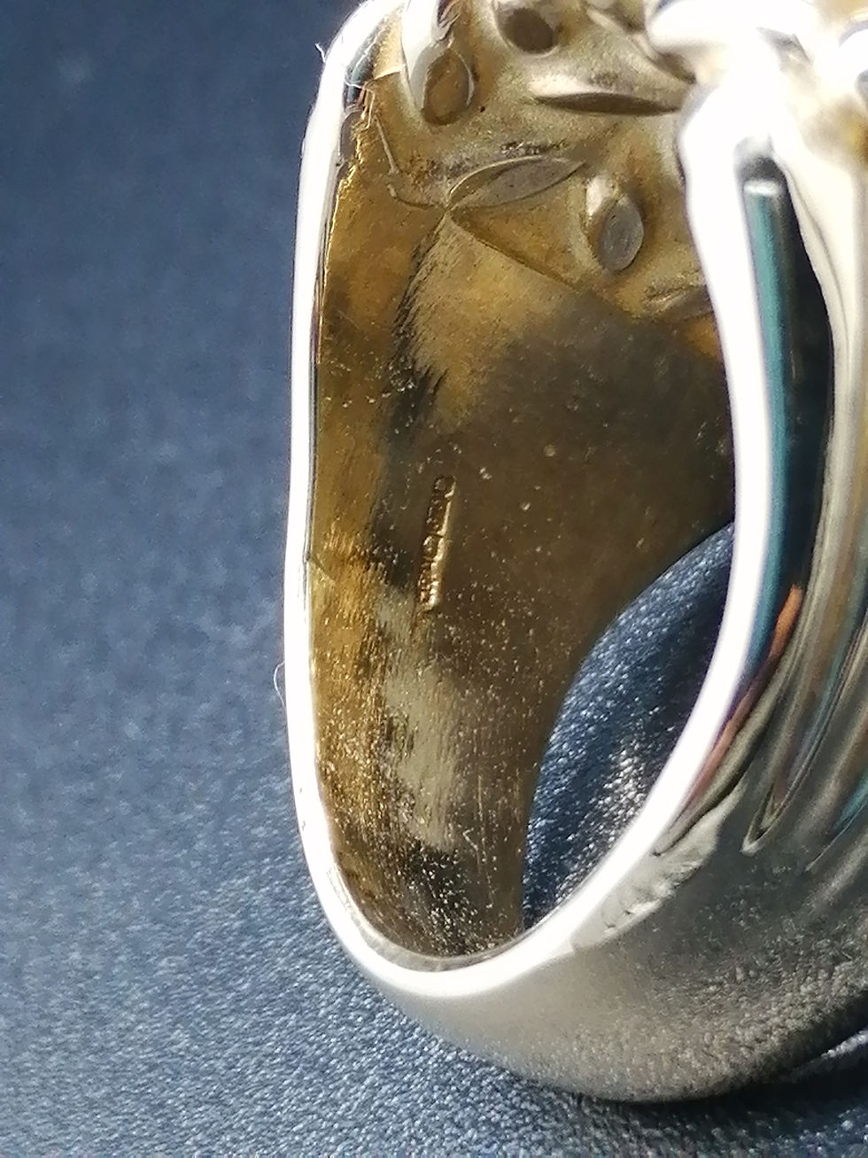 Thumbnail: 9ct Gold 5 Row Keeper Ring