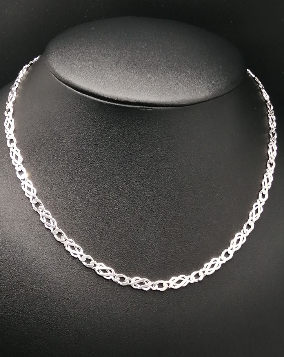 Thumbnail: 9ct White Gold Celtic Chain