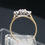 Thumbnail: 9ct Yellow Gold CZ 3 Stone Ring