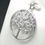 Thumbnail: 925 Silver CZ Tree of Life in Circle Pendant