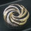 Thumbnail: 9ct Gold Spiral Circle Brooch