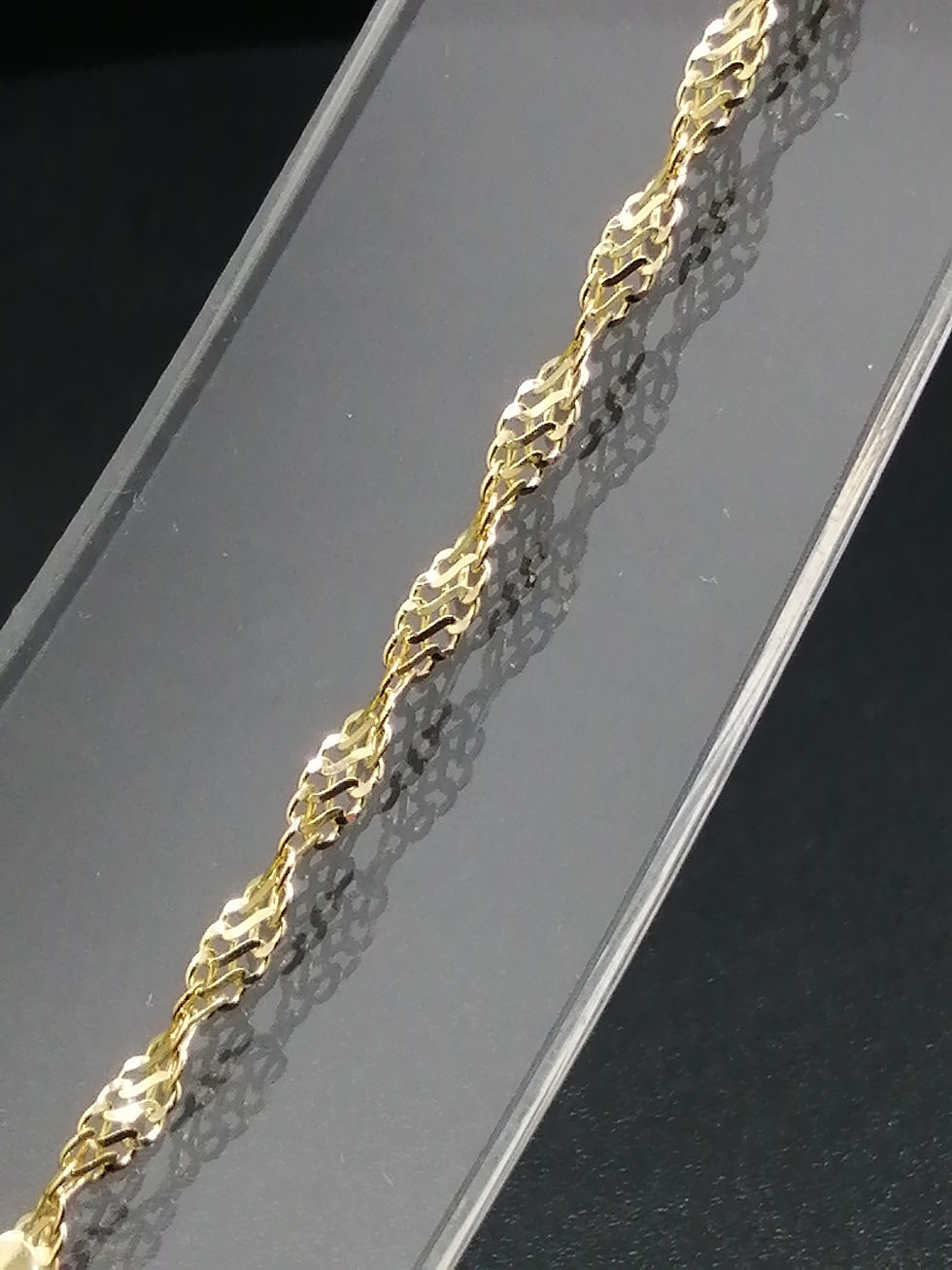 Thumbnail: 9ct Yellow Gold Infinity Twist Bracelet