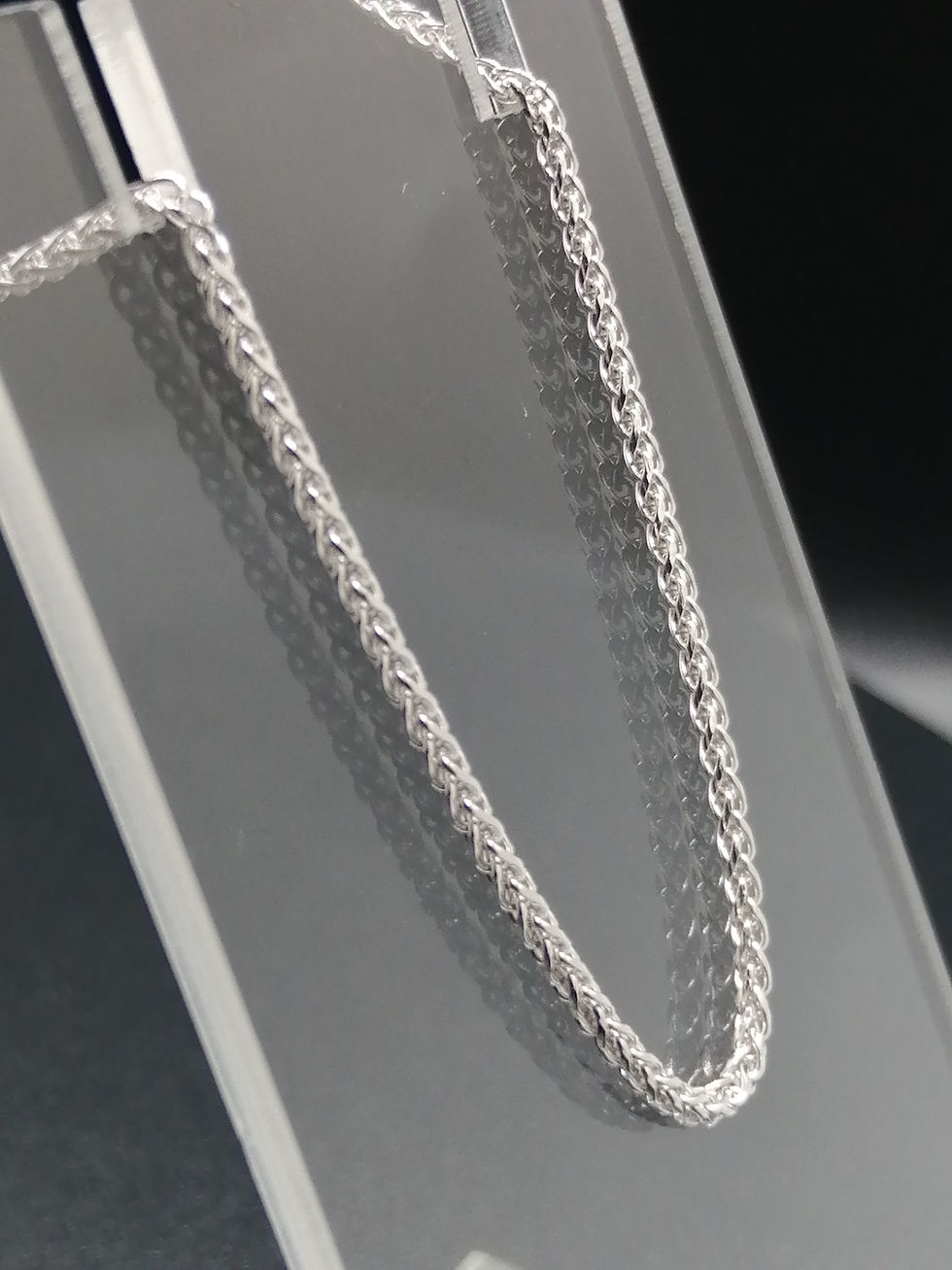 Thumbnail: 9ct White Gold Spiga Chain