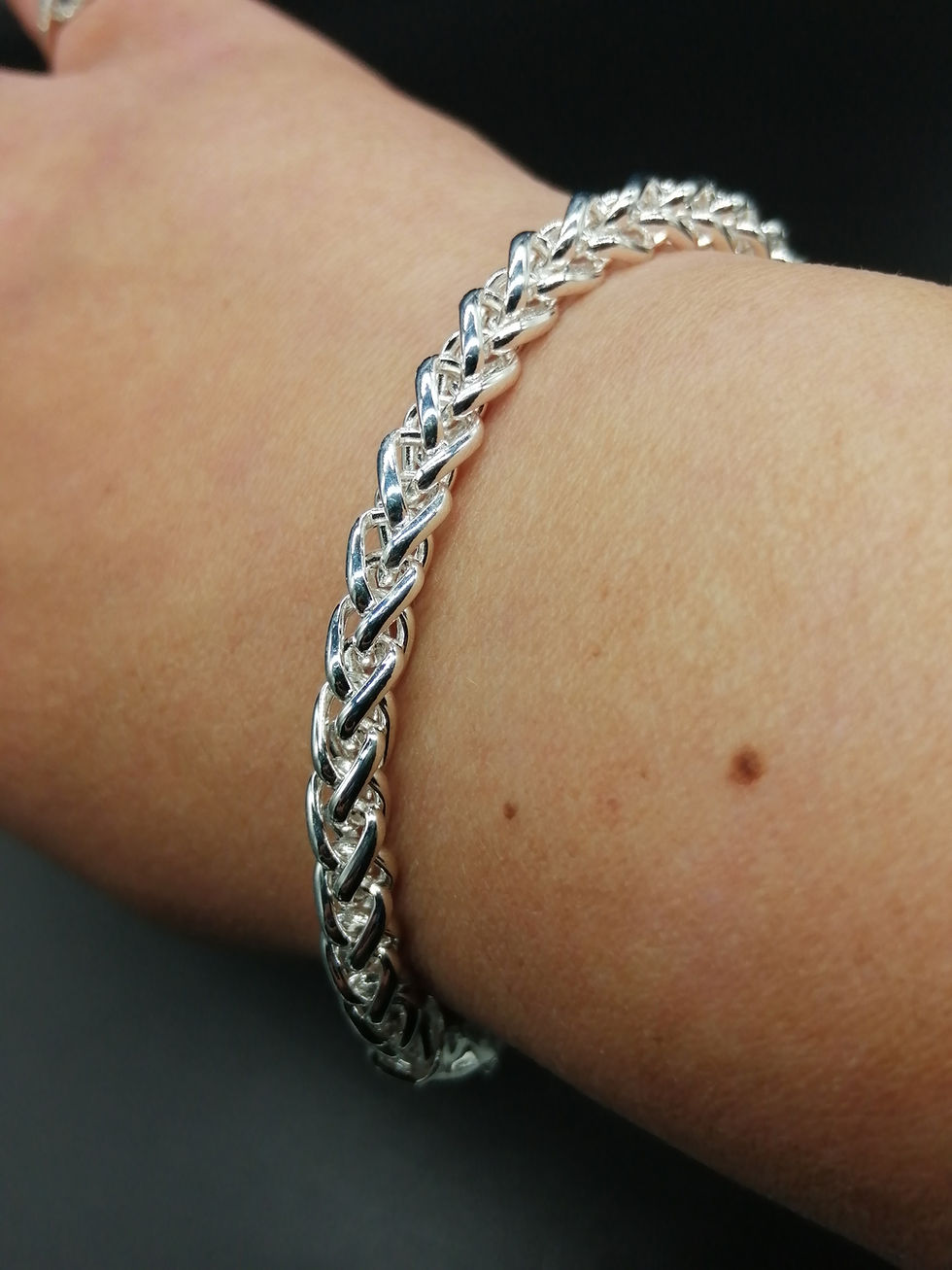Thumbnail: Silver 5mm Spiga Twist Bracelet