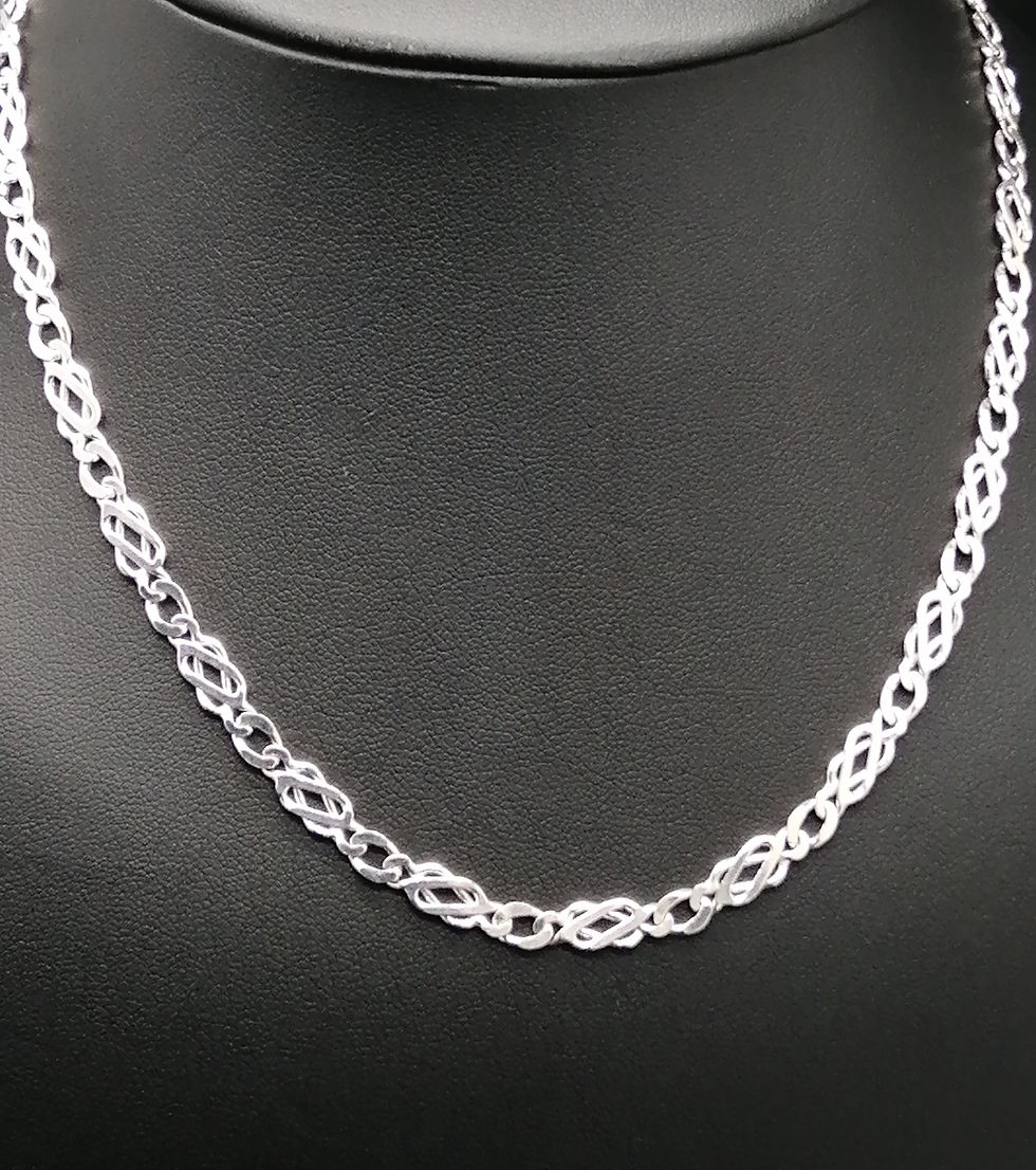 Thumbnail: 9ct White Gold Celtic Chain