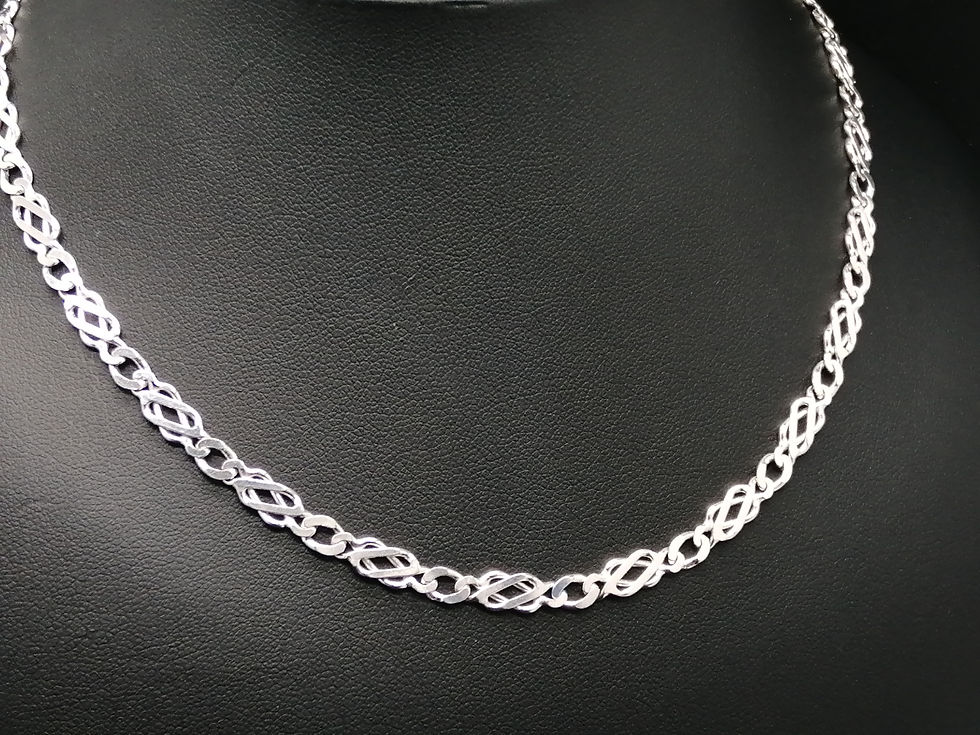 Thumbnail: 9ct White Gold Celtic Chain