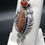 Thumbnail: Silver Jasper, Cornelian and Moonstone Flower Pendant
