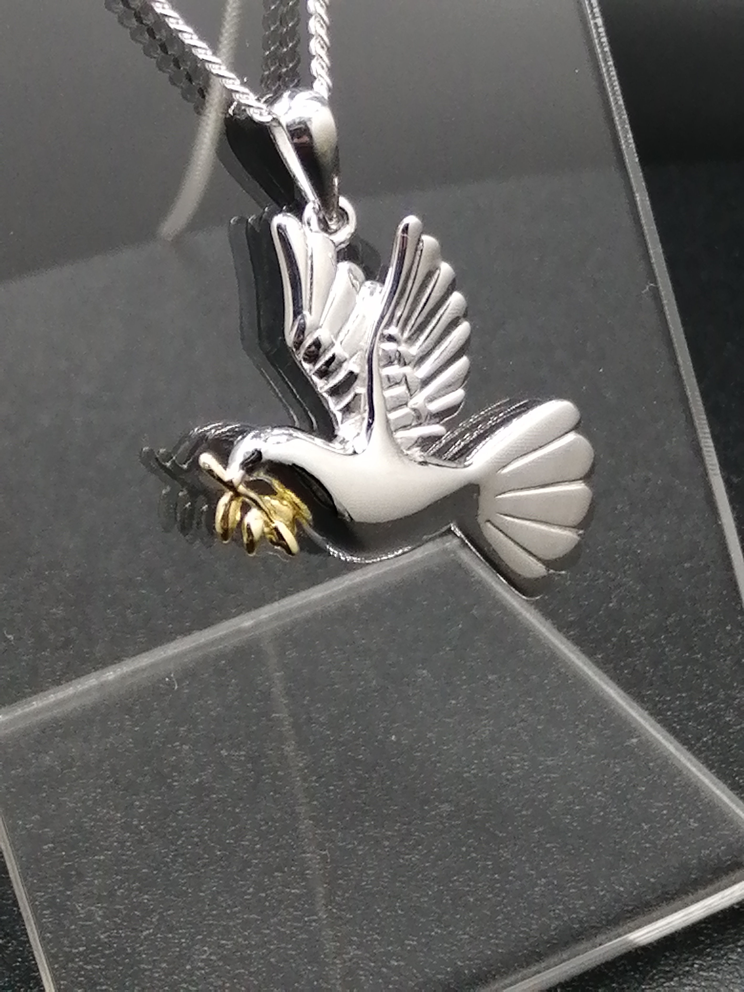 925 Silver Dove Pendant Charm