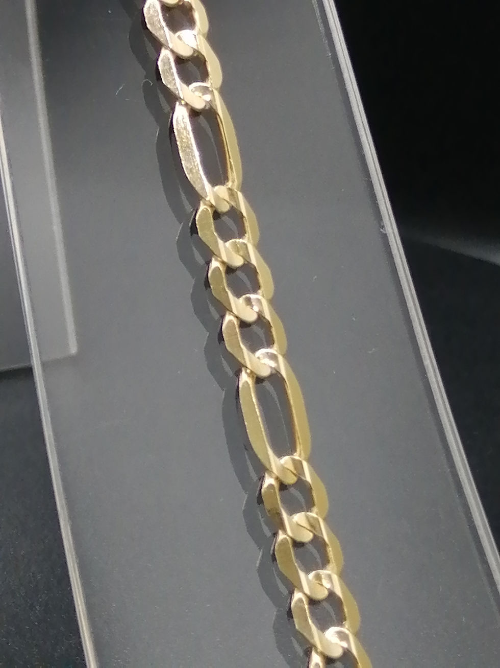 Thumbnail: 9ct Yellow Gold Inverted Figero Bracelet