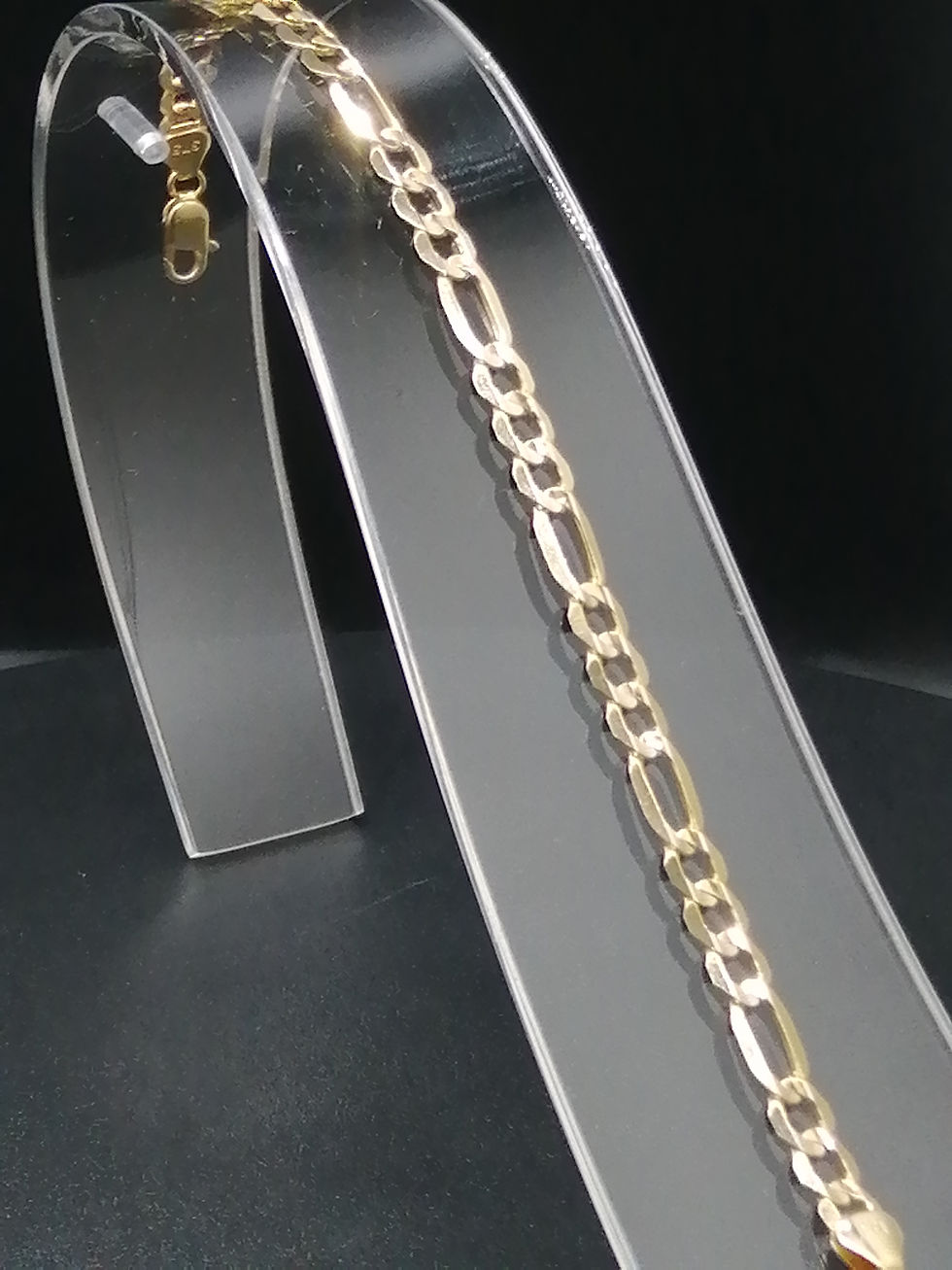 Thumbnail: 9ct Yellow Gold Inverted Figero Bracelet