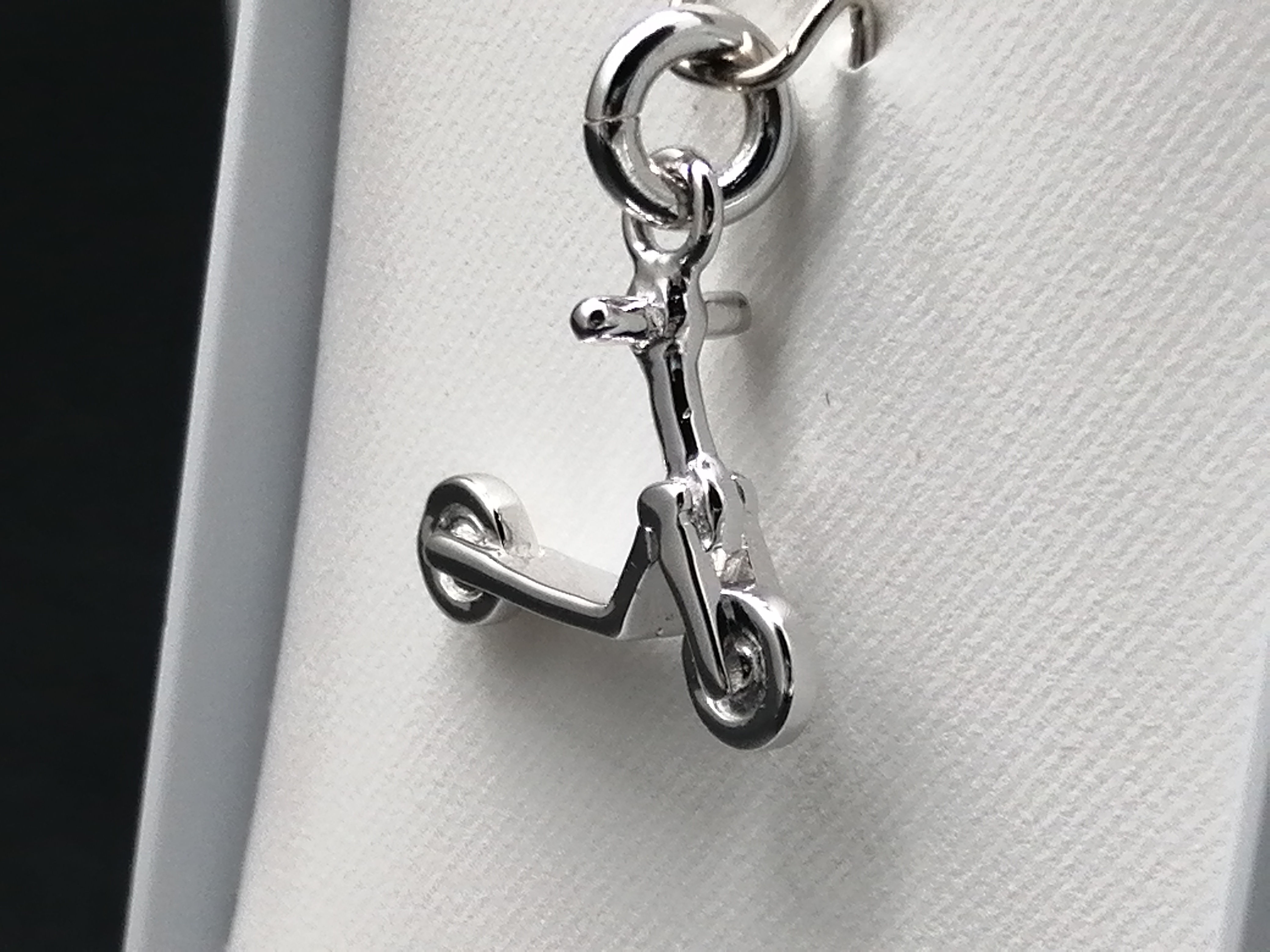 925 Silver Scooter Charm
