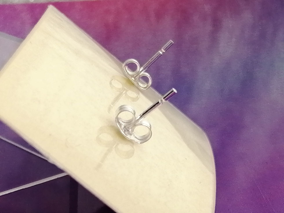 Thumbnail: 925 Silver Baby Bead Earrings