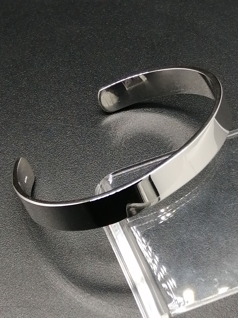 Thumbnail: 925 Silver Flat Torque Bangle