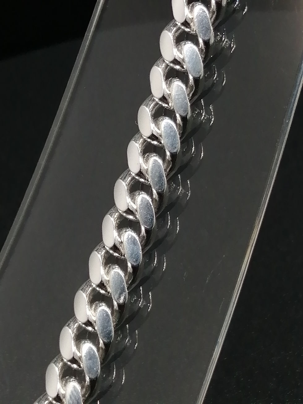 Thumbnail: 925 Silver Dense Curb Bracelet
