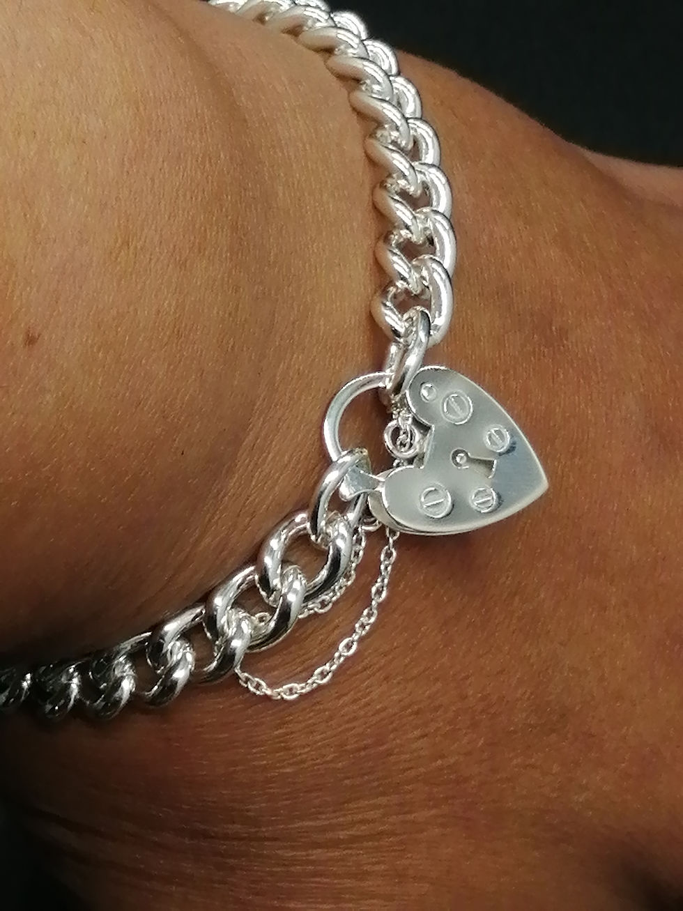Thumbnail: 925 Silver Dense Charm Bracelet