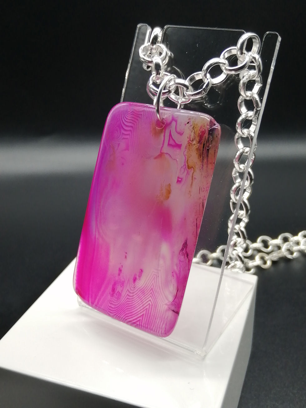 Thumbnail: Pink Agate Pendant