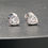 Thumbnail: 925 Silver CZ Soft Trilogy Stud Earrings