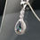 Thumbnail: 925 Silver Mystic Topaz & White CZ Teardrop Pendant