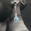 Thumbnail: Blue CZ Water Droplet Earrings